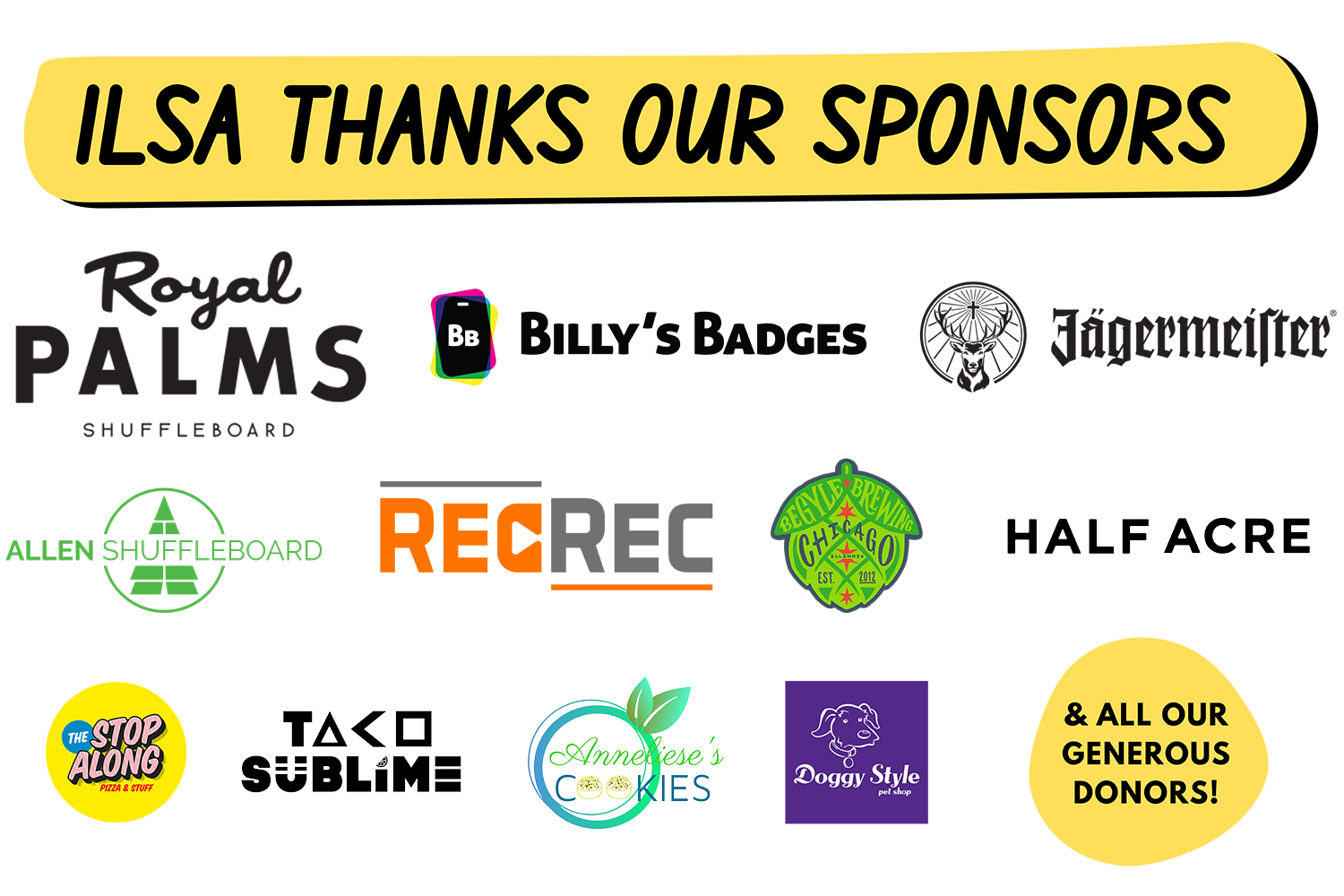 National Tournament Sponsors